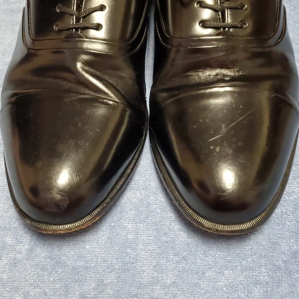 11M Men's Stacy Adams Black Leather Shoes